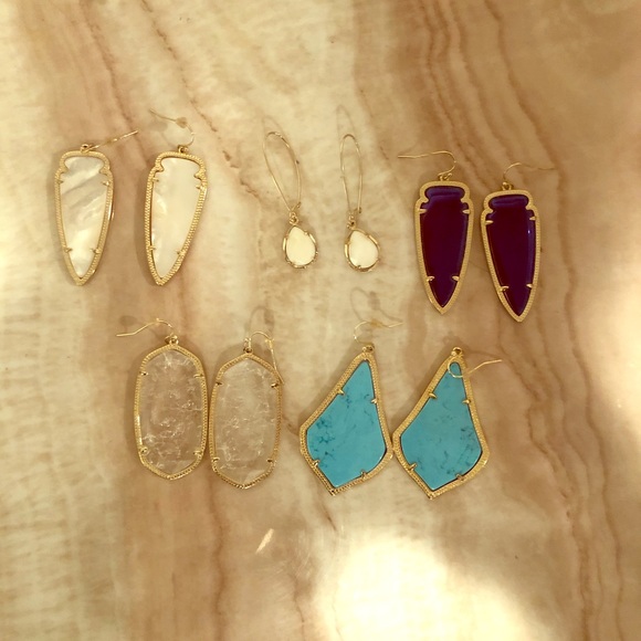Kendra Scott Jewelry - 5 Pairs of Kendra Scott Earrings - Great Condition